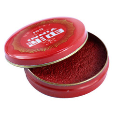 Shanghai Gong Zi Brand 681 Paste Inkstick Red Clay Clay-like Iron Shell Round Mini Model with a Diameter of about 43mm