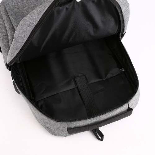 Men's business backpack Korean version USB charging casual female student school bag simple fashion computer bag three-piece set