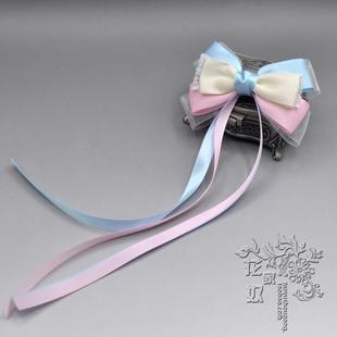 Chiffon hair accessories headdress flower trinket fish mouth practical simple ribbon Japanese and Korean Korean style accessories versatile clip headdress