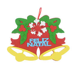圣诞节毛毡布挂件老人雪人装饰道具圣诞树橱窗场景装饰品铃铛挂件