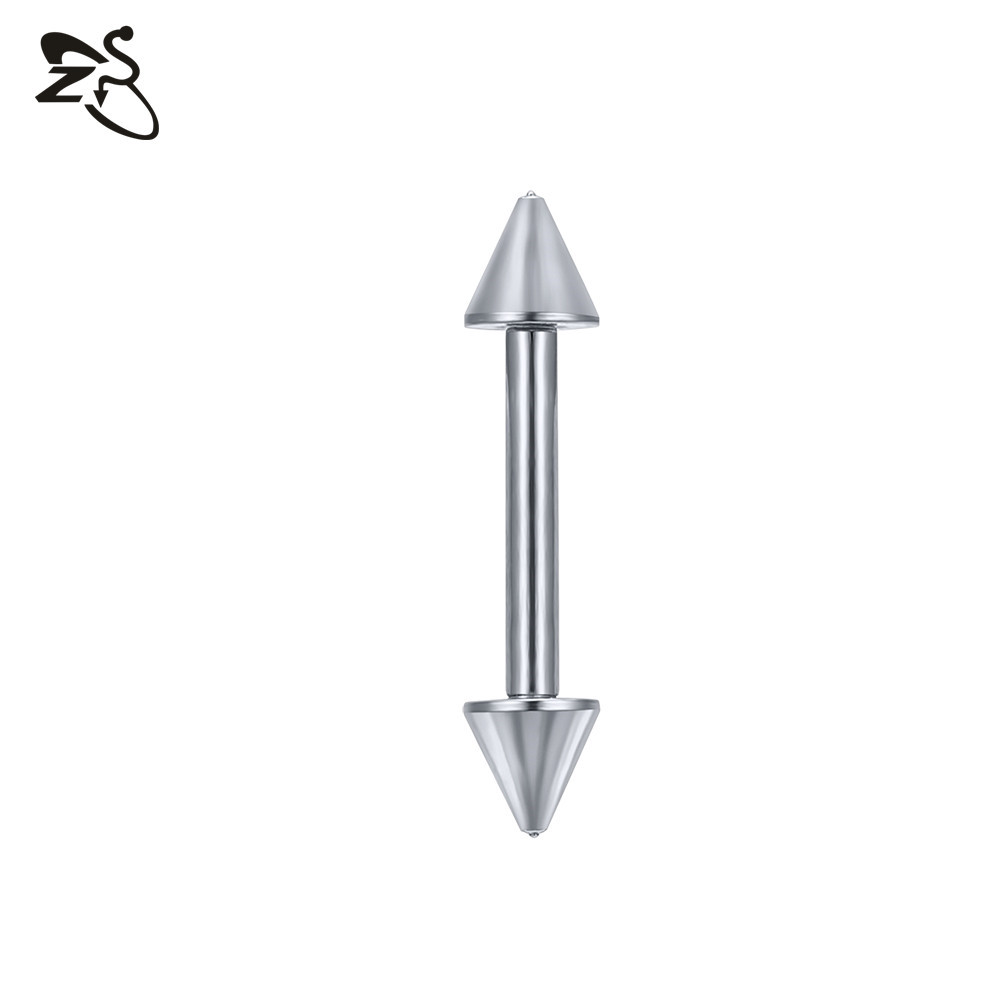 Titanium Steel Lip Nail 316L Stainless Steel Tongue Nail Straight Rod Pointed Cone Eyebrow Rod Body Piercing Jewelry detail image 9