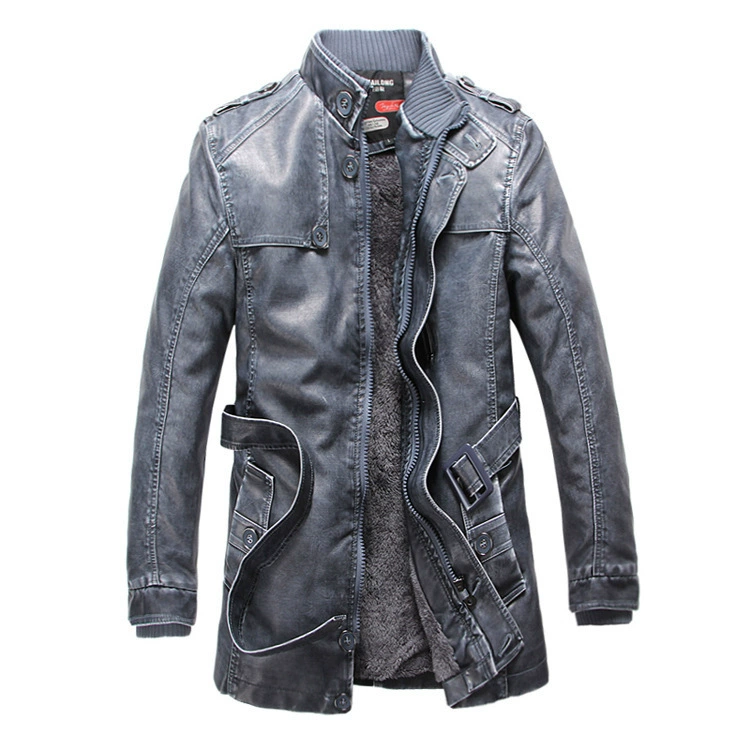 Длинный флисовый полиуретановый тренч с молнией для отдыха, 2019 год, slim fit, средняя длина