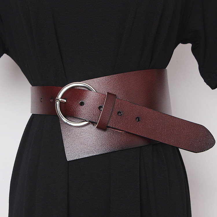 Leather outer belt with waist seal, wome...