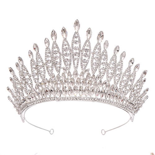 Tuanming bridal jewelry European and American best-selling large crystal crown headband bride wedding beauty pageant catwalk crown