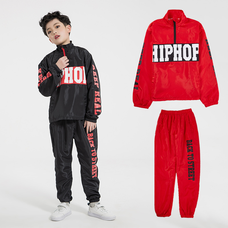 Street dance for children clothing Boy hiphop Children's Dance costume Costume girl Hip-Hop Kit