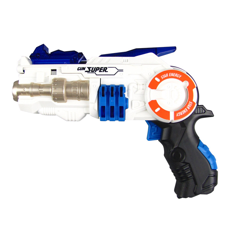 Nuevo robot de deformación eléctrica pistola de ocho tonos luz música juguetes para niños pistola 2 - en - 1 juguetes infantiles puzzle