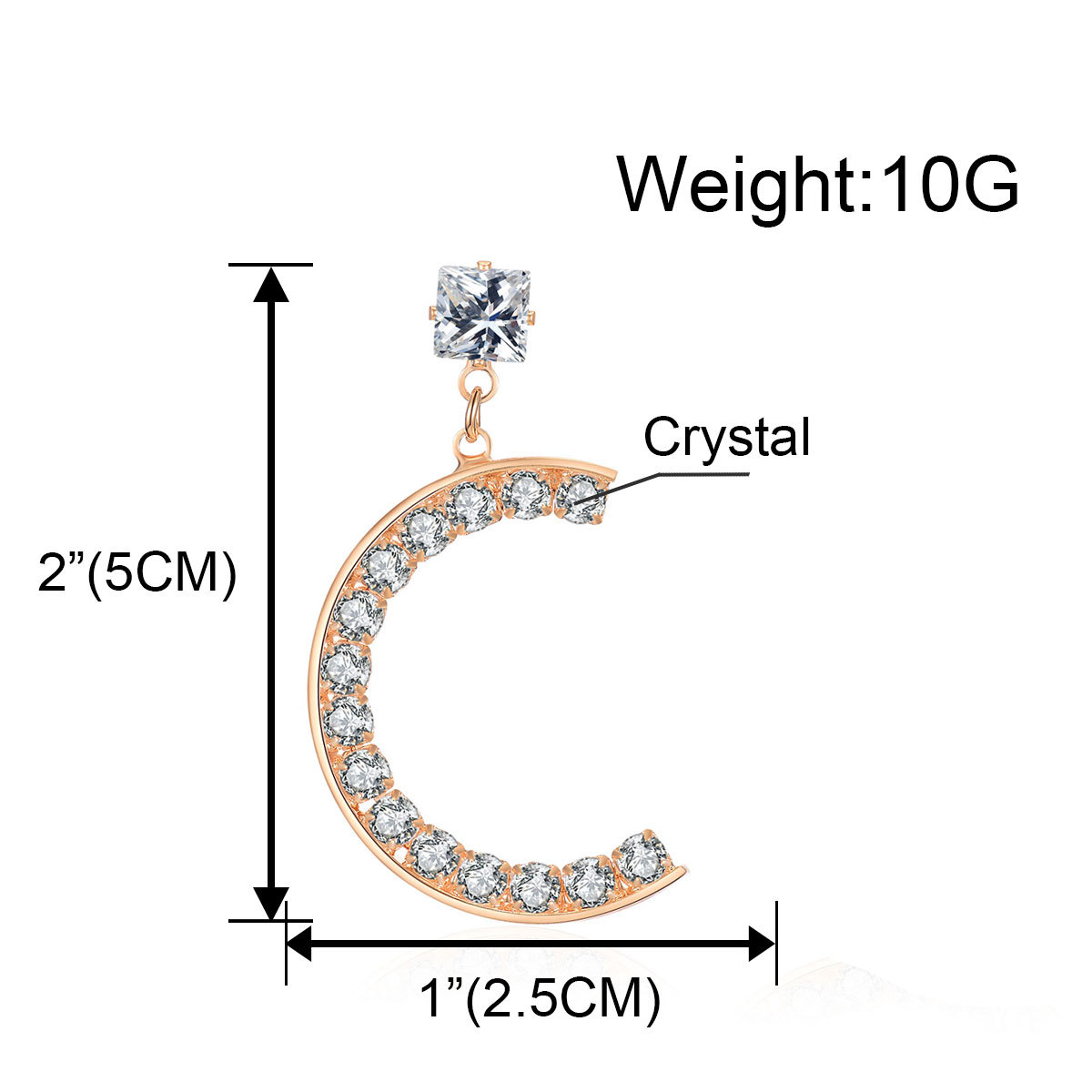 Neue Personal Isierte Legierung Diamant Ohrringe Europäische Und Amerikanische Retro Kreative Netz Rote C-förmige Ohrringe Ohrringe Weibliche F3630 display picture 1