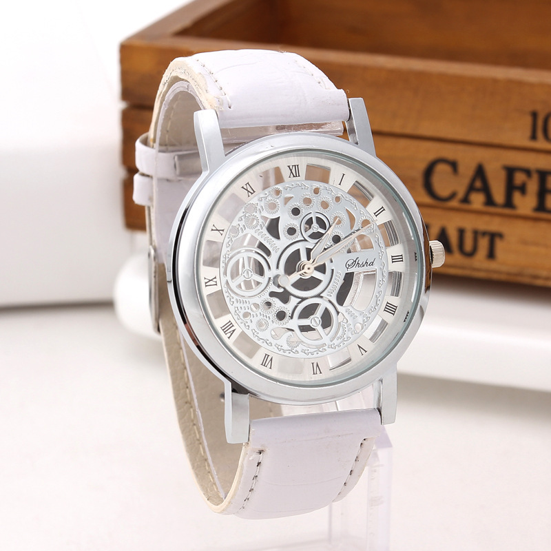 Fashion Solid Color Buckle Quartz Men's Watches display picture 5