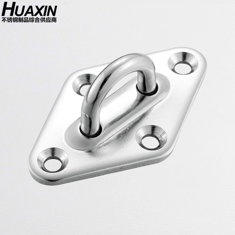 304 316不锈钢菱形门扣眼板遮阳帆钩绳拉环配件