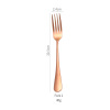 Cross -border 1010 stainless steel gold -plated knife and fork spoon Western dining sword fork restaurant tableware gift box set gift