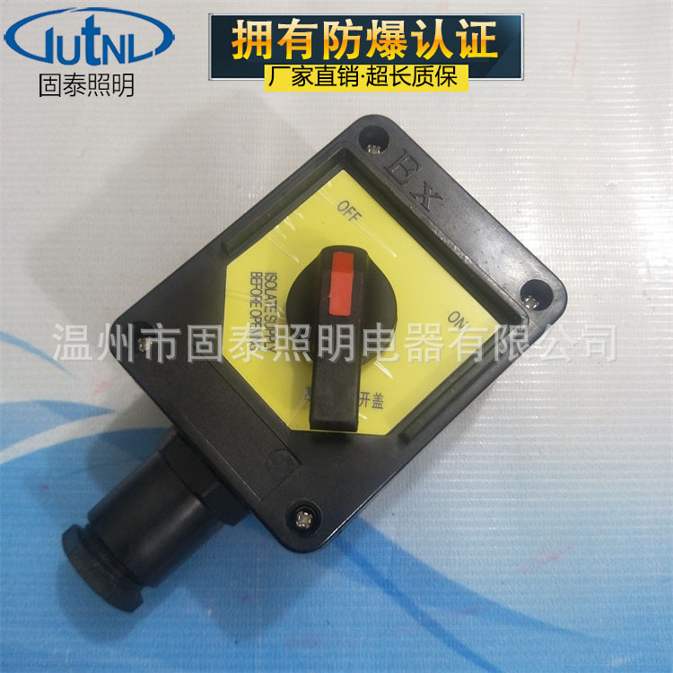 固泰直销BZM8060-10防爆防腐照明开关 防爆单联照明开关按钮