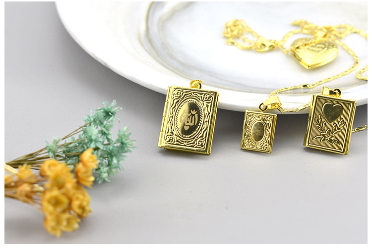 Jewelry creative DIY display couples, necklaces for men and women, photo box, environmentally friendly pendant, Sichen_voghion.com