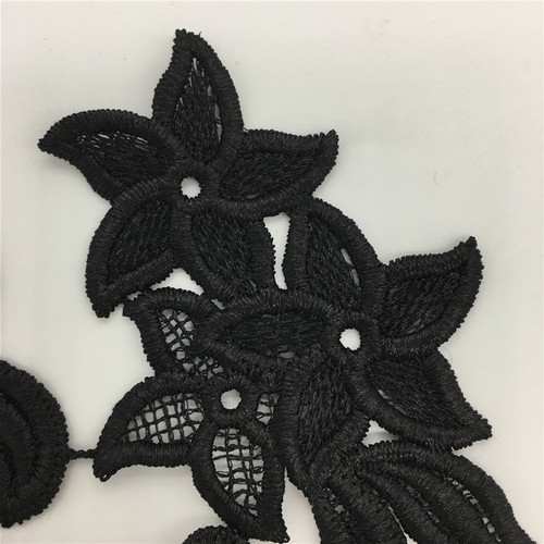 Decorative lace hollow lace black floral DlY clothing embroidery wholesale manufacturer direct sales collar sewing accessories