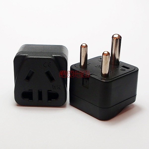 WK-10小南非转国标新五孔儿童保护门南非电源转接头三圆脚