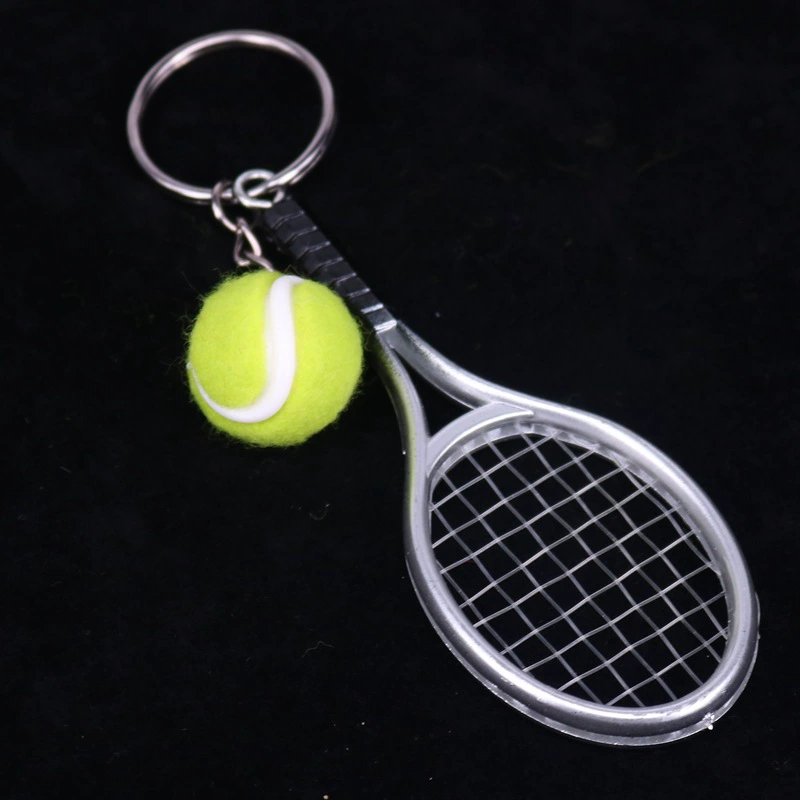 Small tennis racket, creative keychain, (Physicals), Birthday gift
