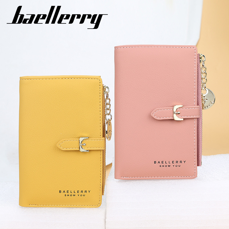Women'S Korean Version Large Capacity Medium Length Hand Bag Simple Zipper Buckle Card Bag