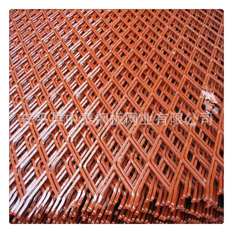 低碳钢拉伸防护网/菱形钢板围栏网厂家/现货钢板网厂