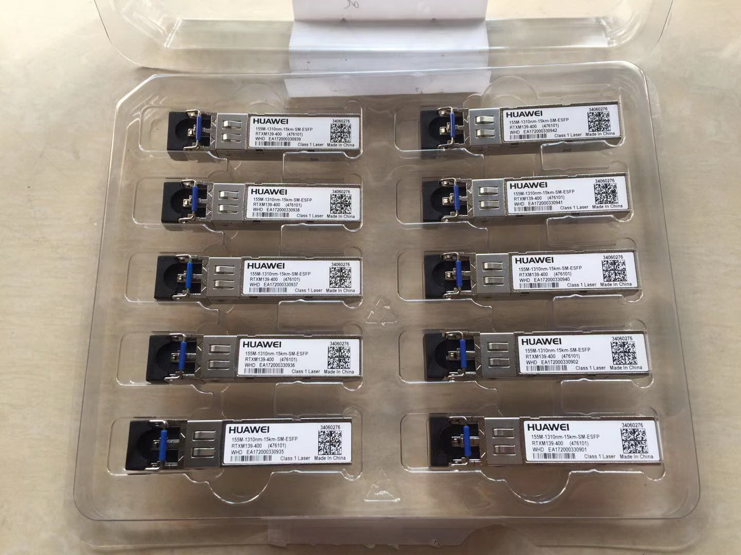 适用华为155M-1310nm-15km-SM-ESFP光纤模块 PTXM139-400