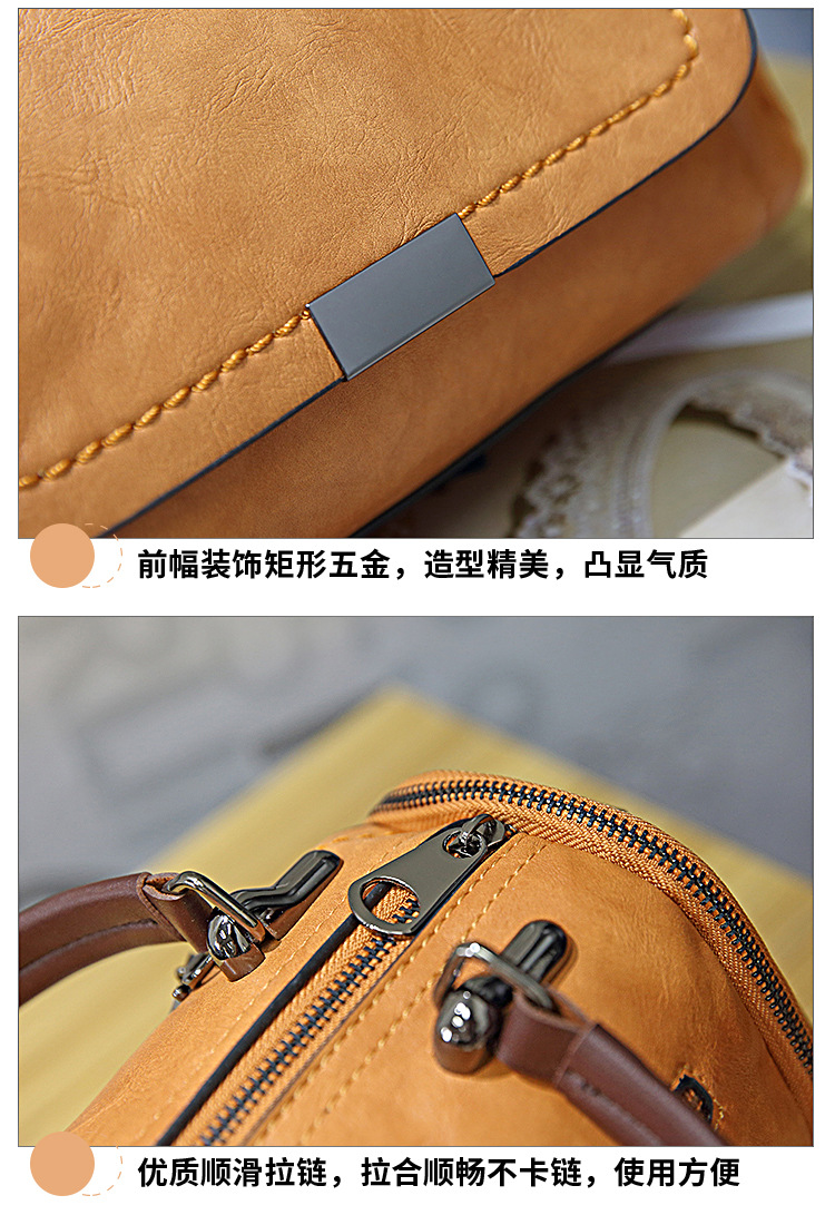 fashion retro soft leather allmatch messenger bagpicture3