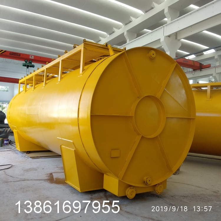 厂家供应 100立方卧式硫酸贮罐  耐腐蚀100方盐酸储罐