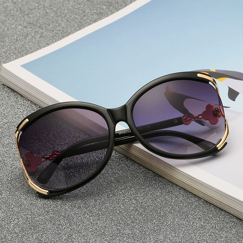 (Wholesale), trend elegant glasses solar-powered, sunglasses, four-leaf clover
