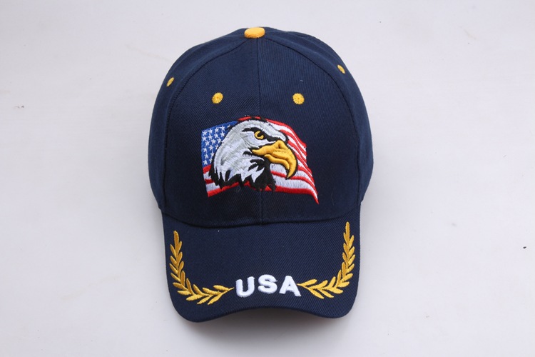 Lanyin Eagle Flag Five Point Star bestickter Baseball-Entenzungen-Sonnenhut Tide_voghion.com