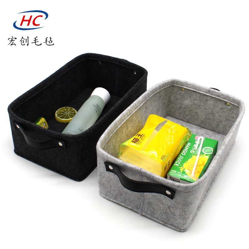 Cross border felt Storage baskets Home Furnishing Small objects Storage basket data line tissue storage box customized wholesale