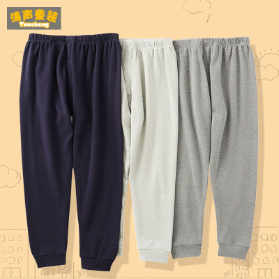 胖童秋裤加肥男童保暖裤中大童宽松大码童装打底裤内棉衣衬裤睡裤|ru