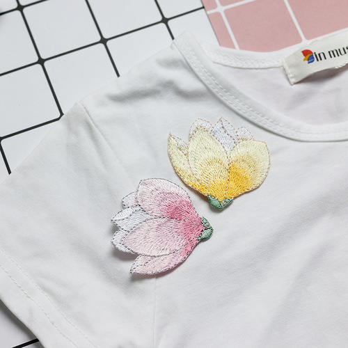 Lilac Flower Fabric Patch for Small Size Chinese Style Versatile Clothes, Hole Repair for Bags, Shoes, Fans, Decor, Wholesale