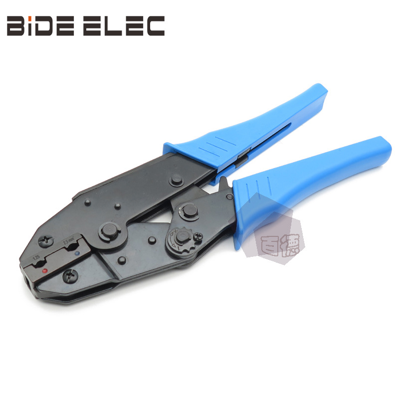 LS-07FL棘轮式旗型母绝缘接头端子专用压线钳 压接工具.5-2.5mm2