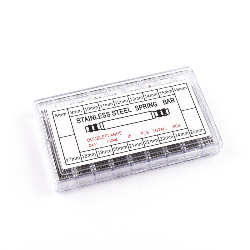 手表配件手表带 270支装 1.5粗 不锈钢无缝盒装生耳表耳 8-25mm