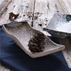 Ceramic Japanese tableware home use, with snowflakes