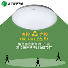 LED雷达人体感应声控灯厕所楼道家用吸顶灯走廊过道楼吸顶灯