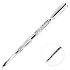 Manicure cuticle pusher Large double-ended stainless steel cuticle pusher Nail steel pusher Large cuticle pusher can be used for nail removal