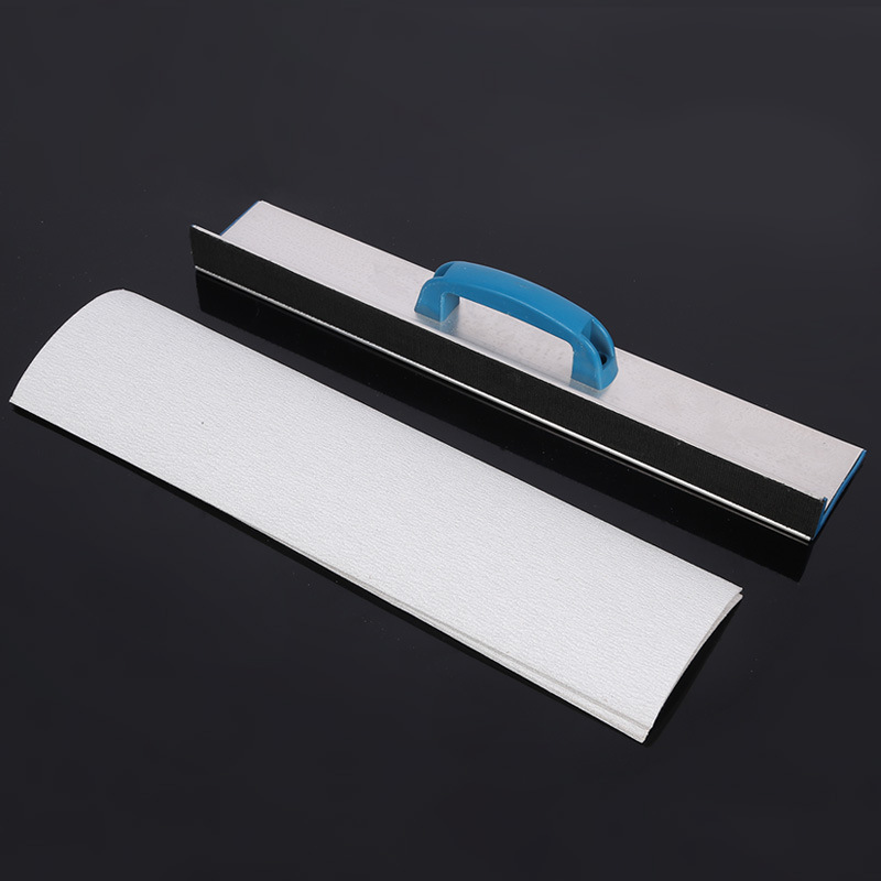 Fuente de la fábrica de aleación de aluminio Marco de arena cepillo autoadhesivo Marco de arena flocado espalda terciopelo esquina interna herramienta de pulido de pared