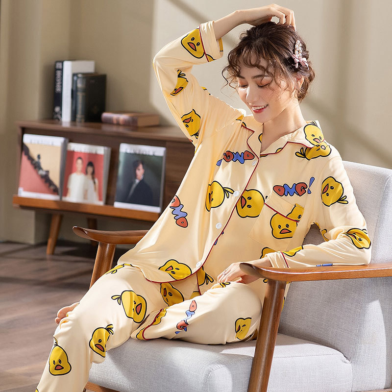 XNE-小黄鸭开衫长袖套装 (2)