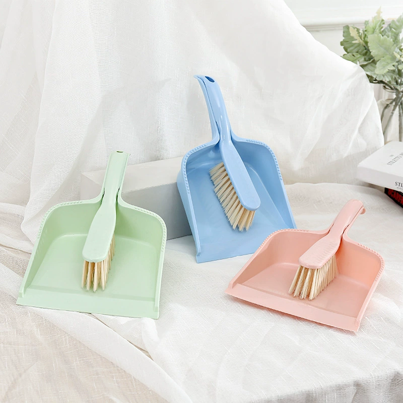 Оптовая пластиковое ведро кисть костюм квадратный Рабочий стол мини-Метла Совок костюм кровать щетка Чистка костюм 815