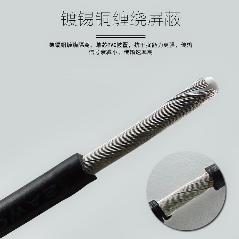 1185电子线 美标电子线 16AWG 缠绕屏蔽