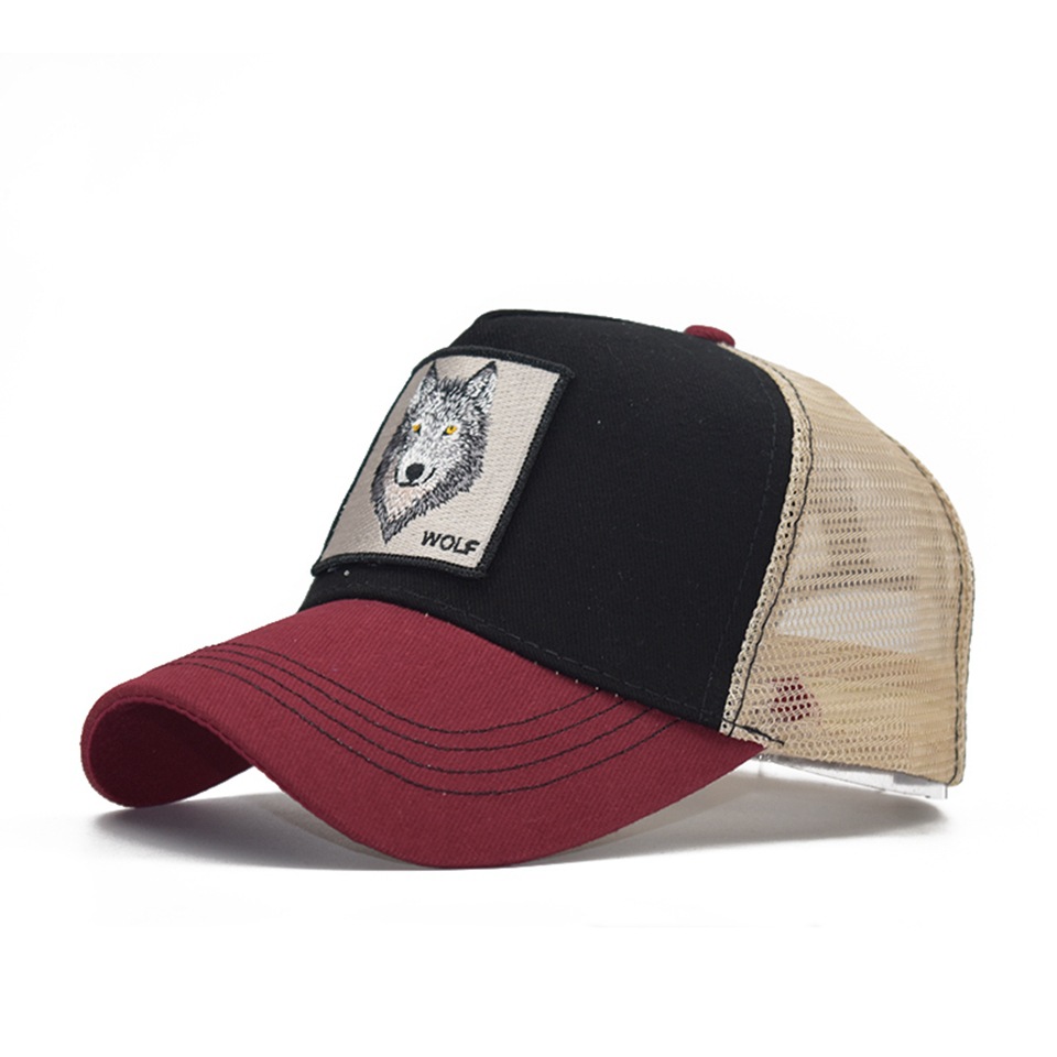 Vyšívaná zvířecí bavlněná síťovaná čepice Dámská baseballová čepice Pánská outdoorová sportovní čepice Kachní čepice_voghion.com