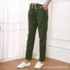 Trousers for leisure, cotton and linen, oversize, for running