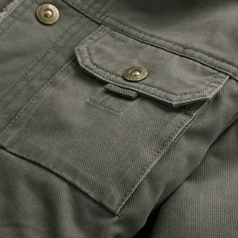 Manteau rembourré en coton pour homme, veste rembourrée en coton chaud à revers en velours et épais, manteau décontracté pour jeune, veste rembourrée en coton_voghion.com
