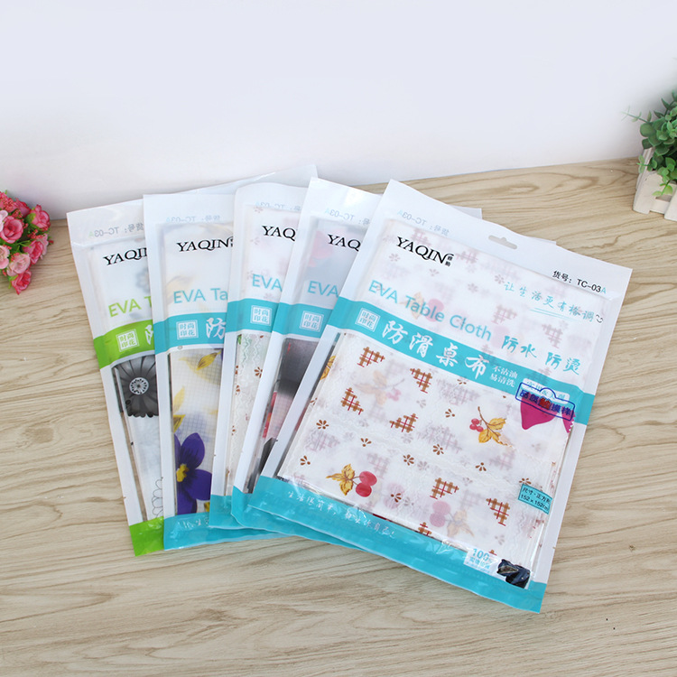 Spot wholesale household EVA table cloth waterproof oil-proof non-slip wash-free cloth round square table cloth