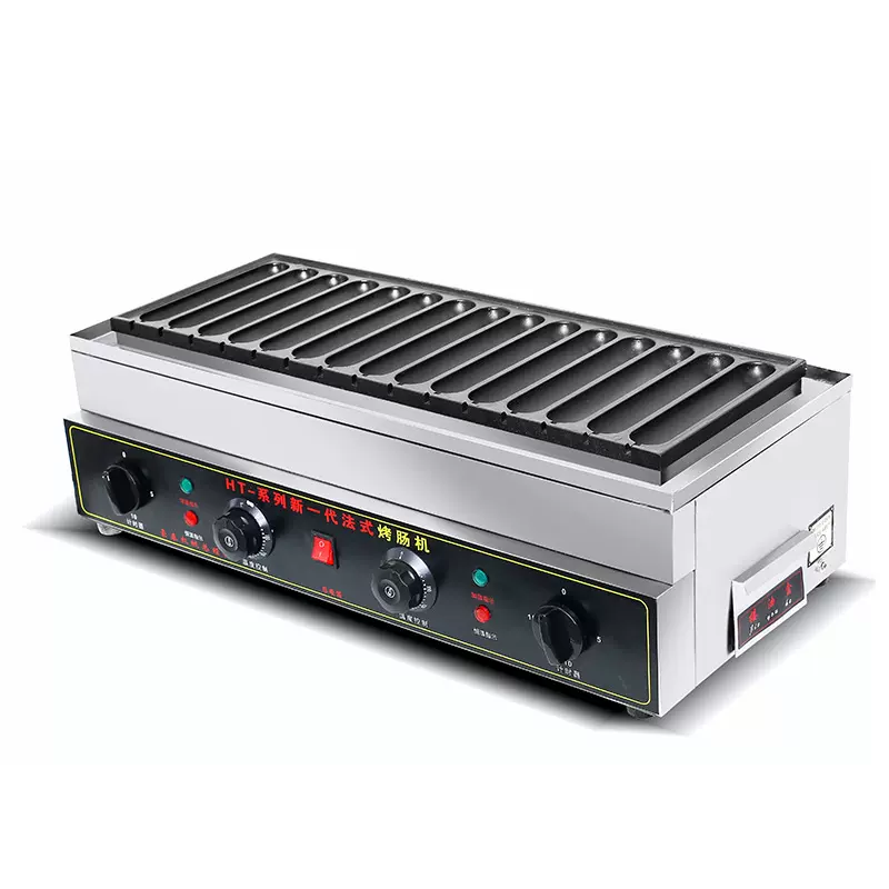 新款电热霍氏秘制烤肠机燃气烤肠机器热狗法式手工自制香肠机商用