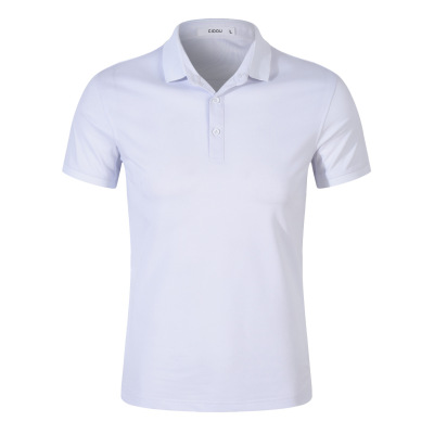 厂家直销定制款男式POLO衫短袖羽毛球服纯色翻领高端企业工服定做|ru