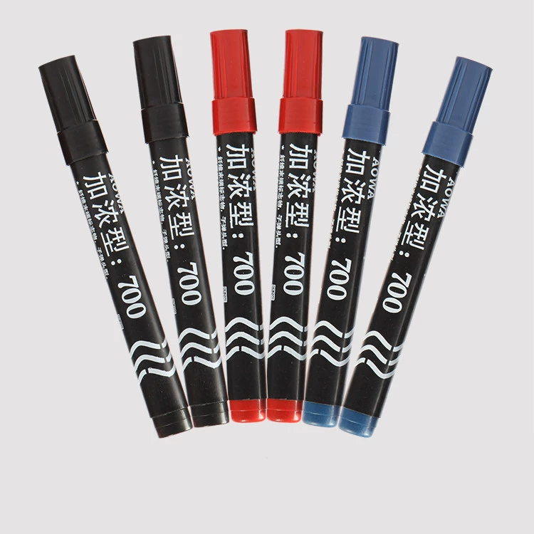 Маркировочная ручка масляная нестираемая ручка для экспресс-логистики удлиненные чернила 700 ручка оптом Черный Красный Синий Ручка с большой головкой