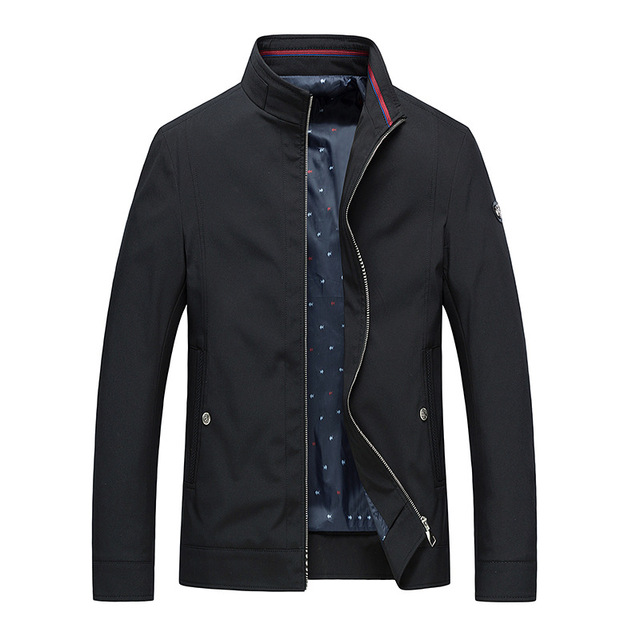 Spring and autumn thin men’s Lapel solid business coat large casual versatile jacket for men