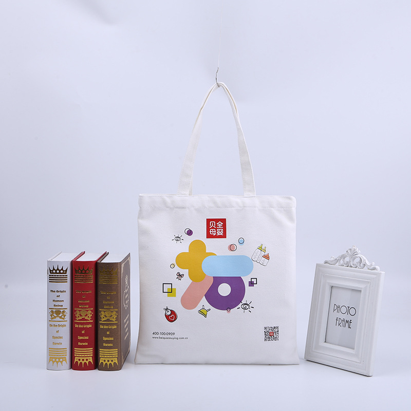 厂家直销简约全棉帆布包女单肩文艺手提无纺布袋可定制