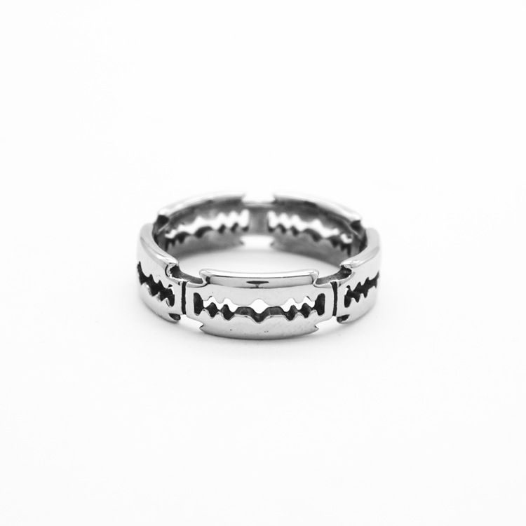 Punk Cool Style Solid Color Stainless Steel Unisex Rings display picture 4