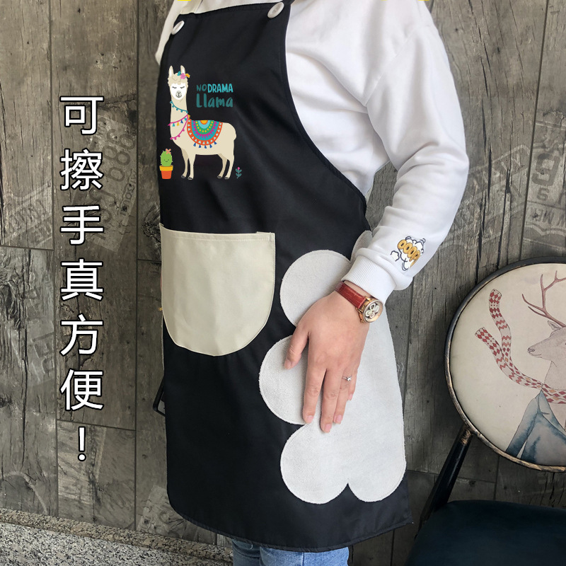 Estilo coreano delantal sin mangas Halter impermeable artista floral jardinería pet shop barista moda ropa de trabajo logotipo personalizado