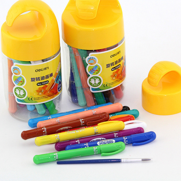water-soluble painted children's oil pastel